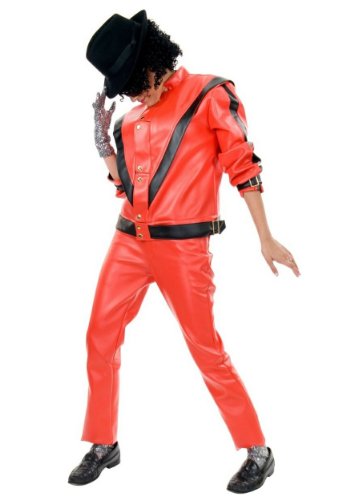 Charades Michael Jackson Thriller Jacket, Red/Black, Medium